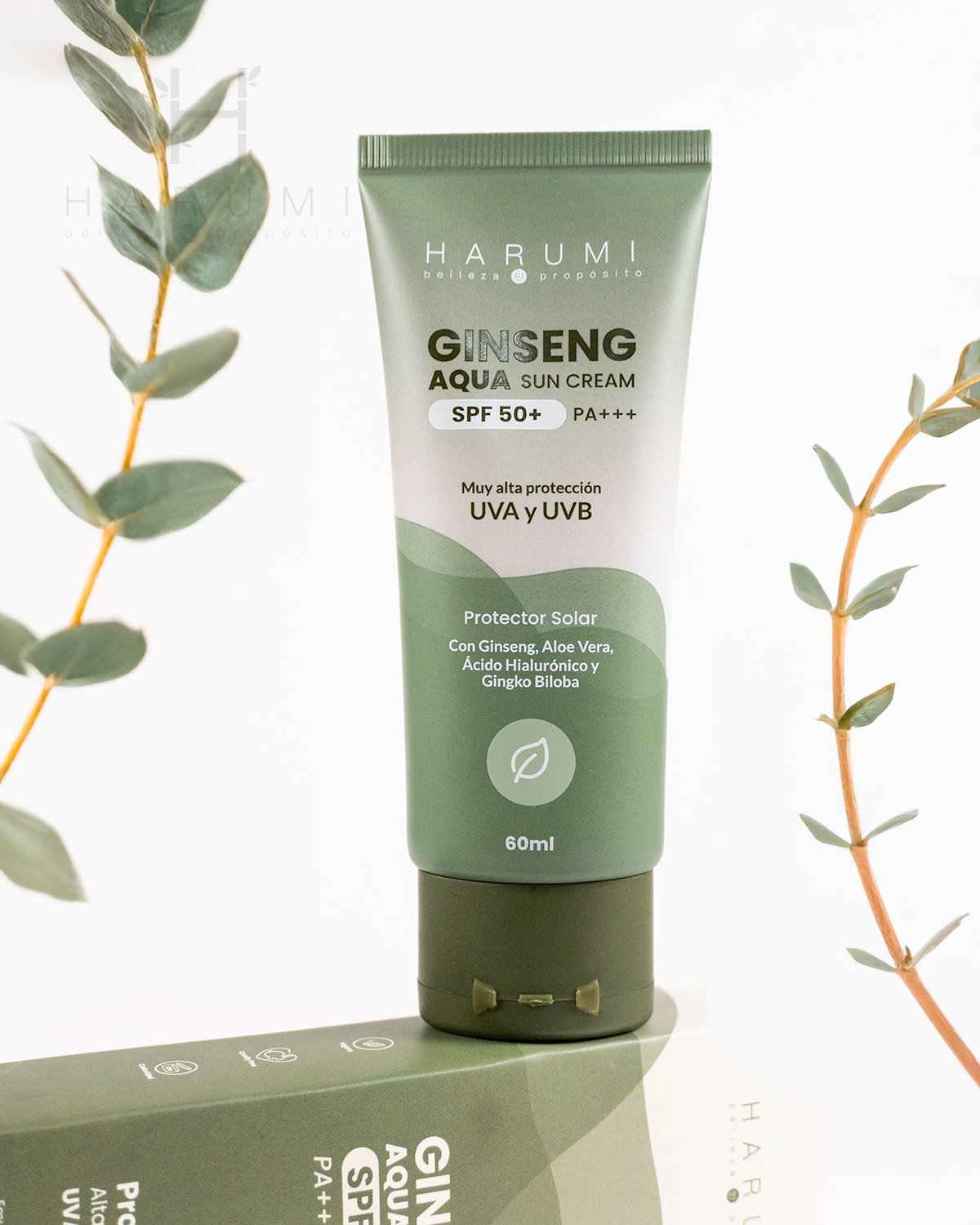 HARUMI GINSENG AQUA SUN CREAM SPF50