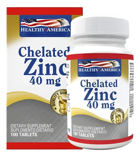 CHELATED ZINC 40 MG X 100 TAB (HEALTHY)