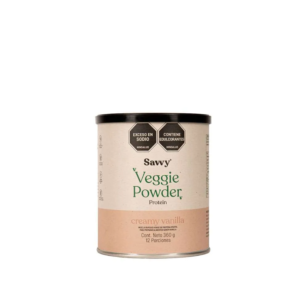 VEGGIE POWDER CREAMY VAINILLA 360 GRAMOS