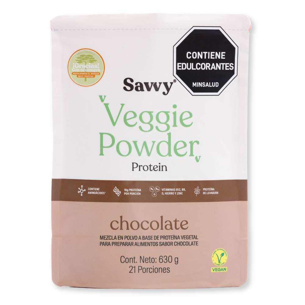 VEGGIE POWER PROTEIN CHOCOLATE X 630 G (SAVVY)