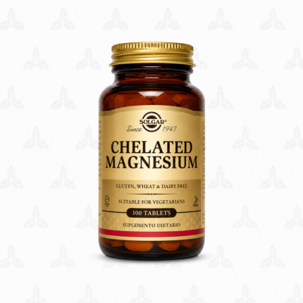 CHELATED MAGNESIUM X 100 TABLETAS (SOLGAR)