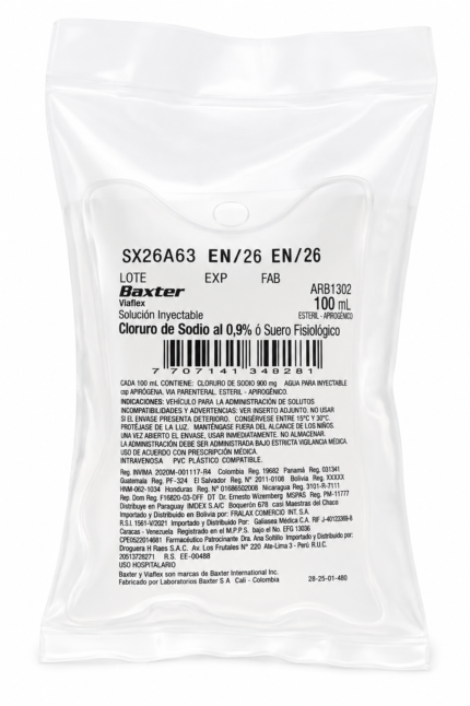 ChatGPT Image 27 may 2026, 09_39_01 a.m. CLORURO DE SODIO AL 0.9 % X 100 ML SUERO