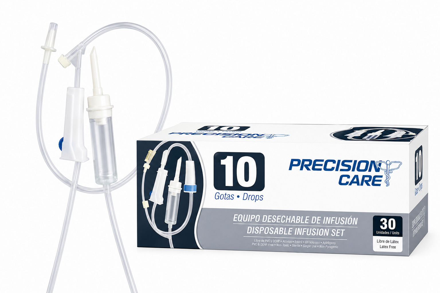 EQUIPO VENOCLISIS MACRO S/AGUJA PRECISION CARE