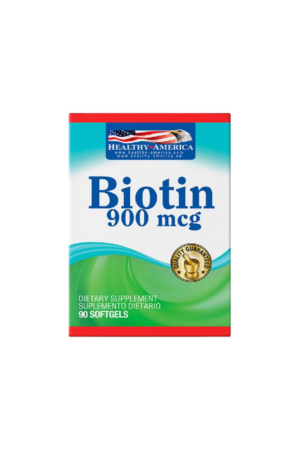 BIOTIN 900 MCG POR 90 SOFTGELS (HEALTY AMERICA)