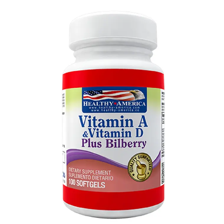 VITAMINA A 10.000 & 400 UI PLUS BILBERRY (HEALTHY AMERICA)