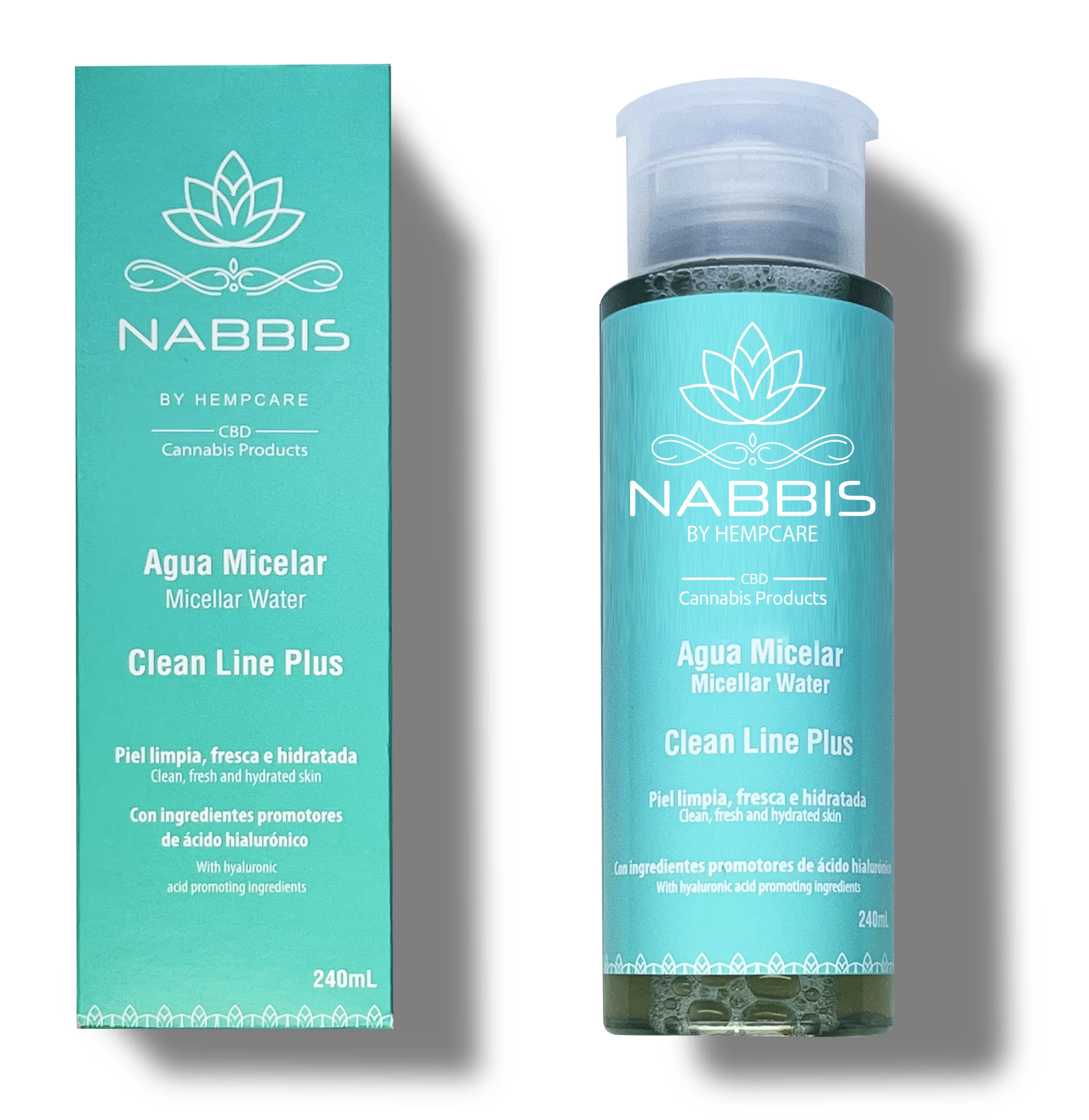 AGUA MICELAR CLEAN LINE PLUS X 240 ML (NABBIS)