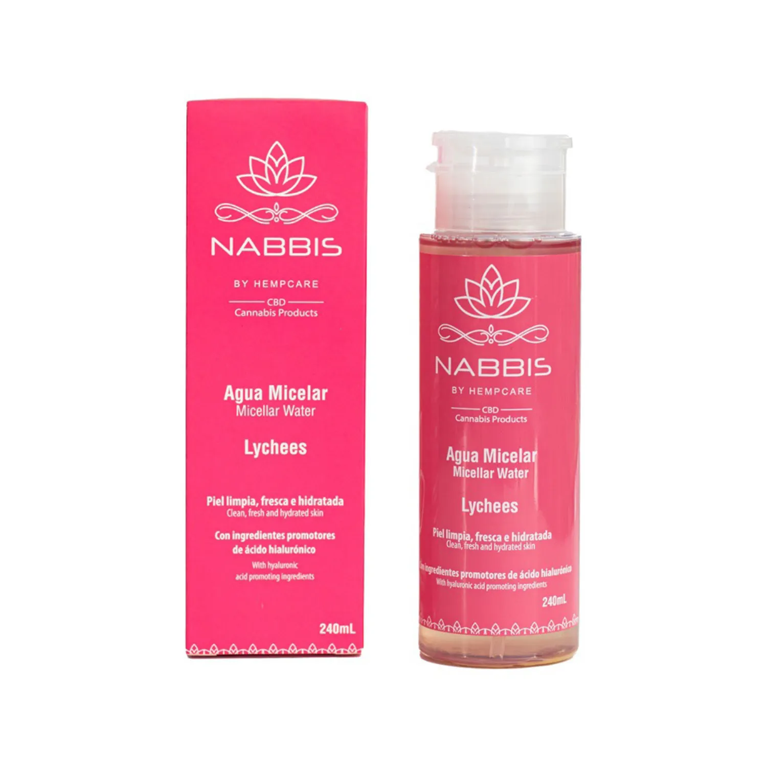 AGUA MICELAR LYCHES X 240 ML (NABBIS)