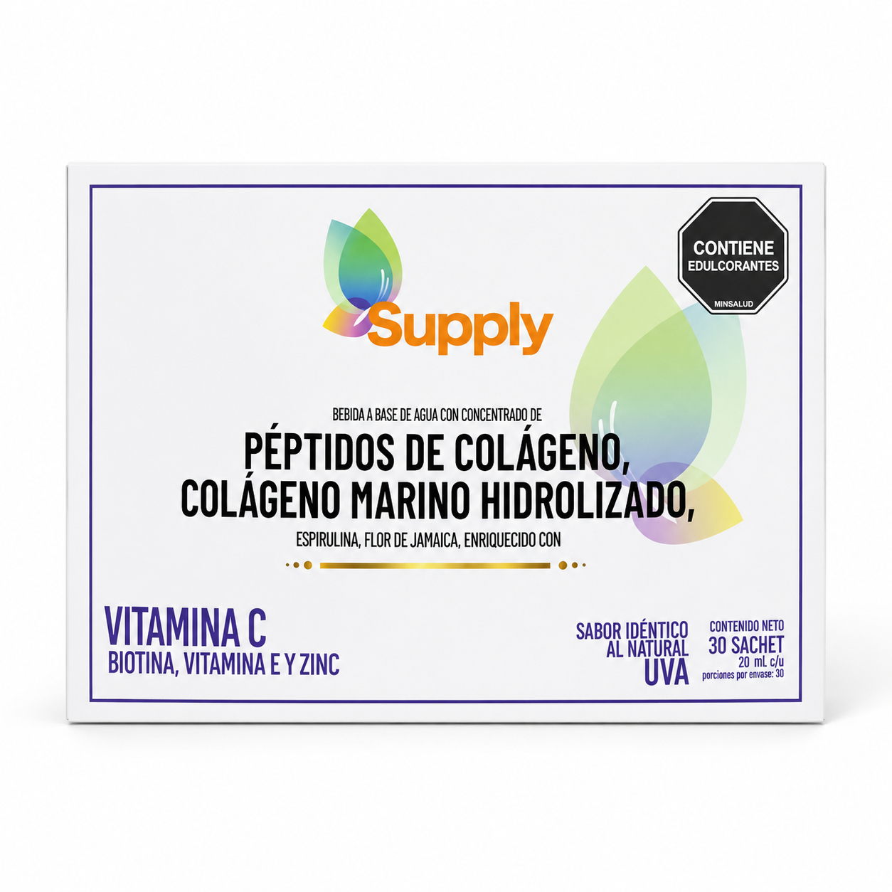 SUPPLY COLAGENO HIDROLIZADO CAJA X 30 SOBRES
