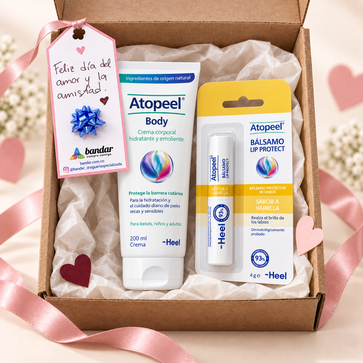 Kit Amor Propio - Atopeel Body + Lip Protect menta o vainilla