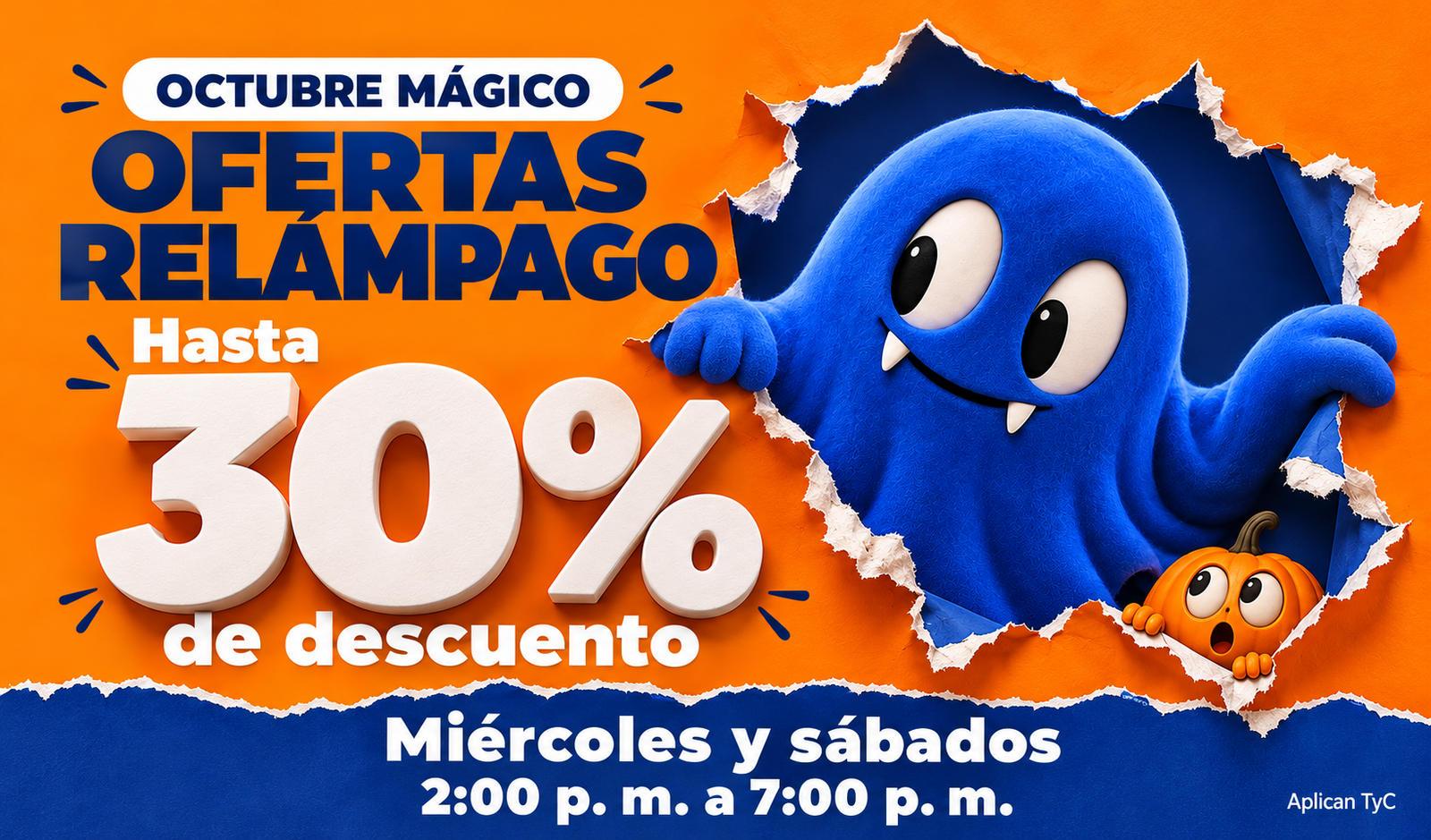 Fantasma azul anuncia ofertas de octubre-2